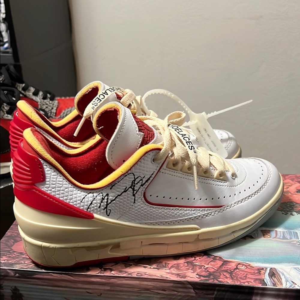 Off-White x Air Jordan 2 Retro Low White Red